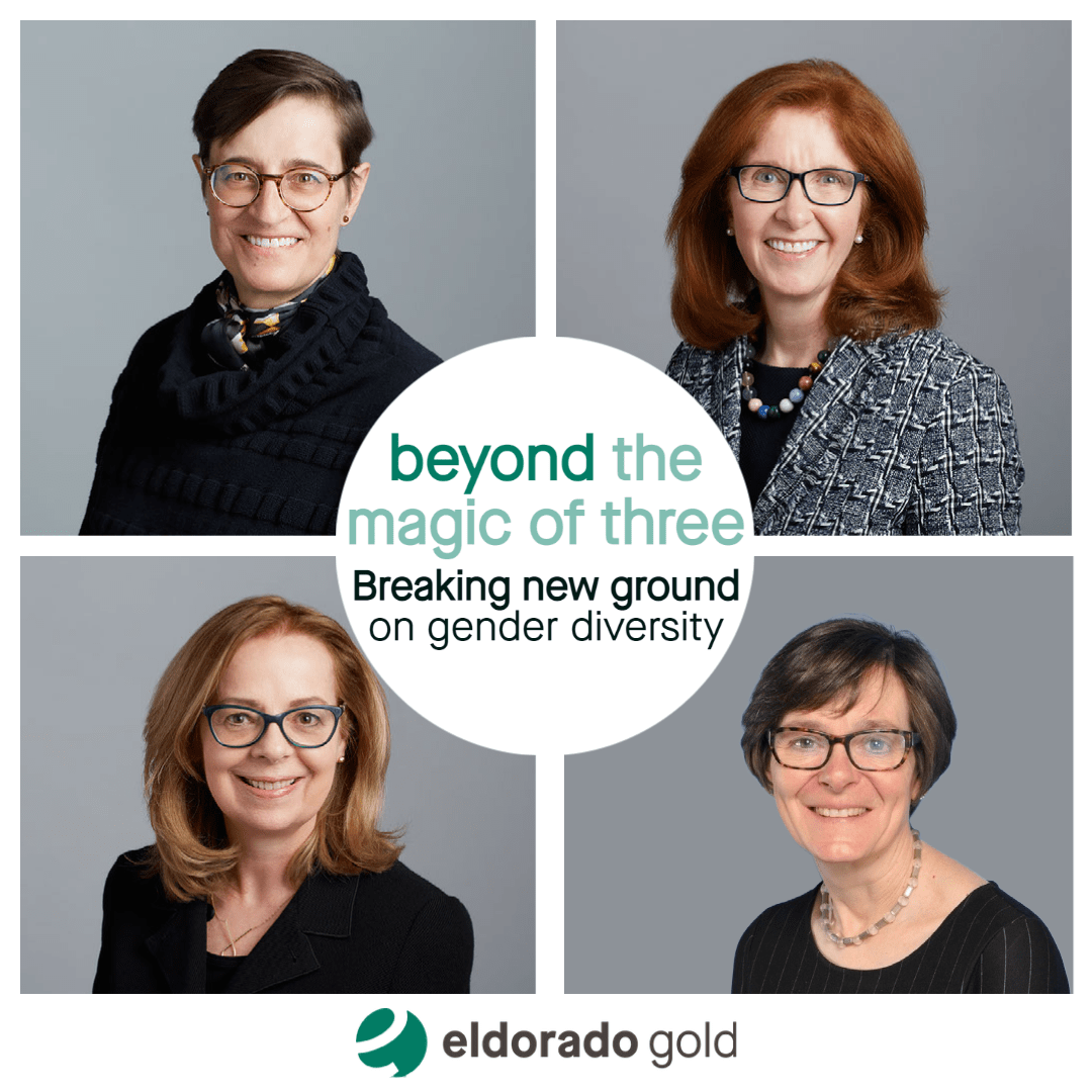 Going beyond the magic of three, reaching gender parity on our Board