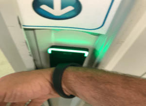 Silicone bracelet and reader
