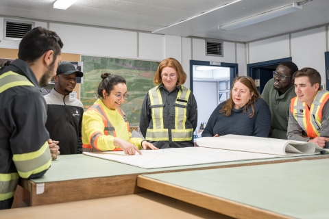 Exploration team in Lamaque